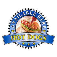 Hot Dogs Sold Here Sticker