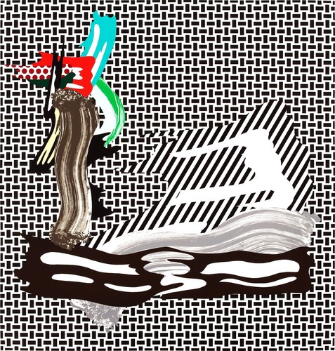 Roy lichtenstein brushstroke - lichtenstein:,