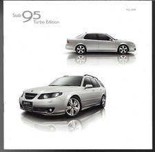 Saab 9-5 Turbo Edition Mid-Late 2008 UK Market Sales Brochure Saloon & Estate