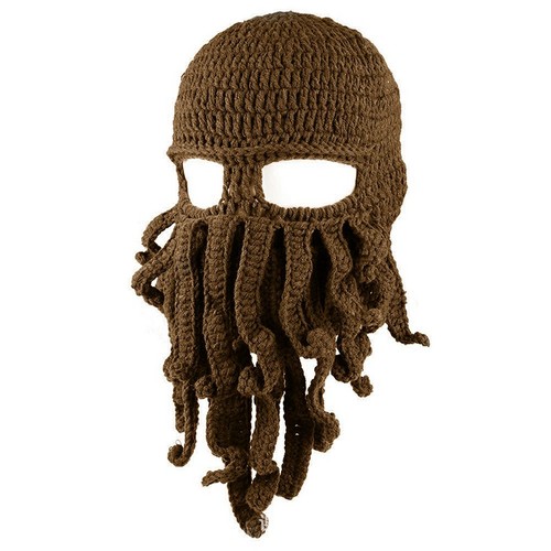 Octopus beard beanie hat - octopus,