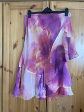 Woman’s Beautiful Pur Una Spesial Layered Skirt Size 14 Purple/ Pink New
