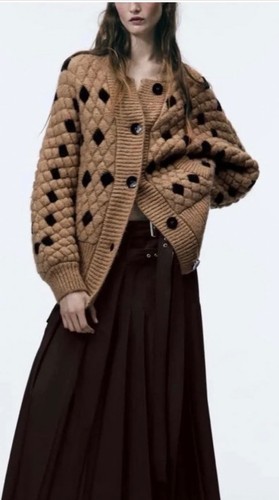 Zara chunky knit diamond - chunky,
