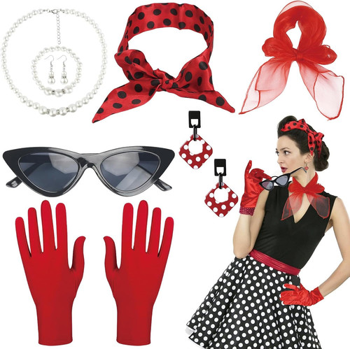 Pcs 50s costume accessories - 8,