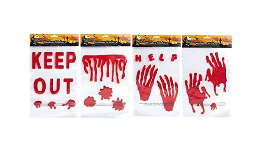 Halloween window stickers gel - stickers,