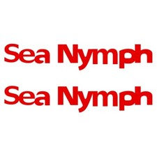 Set of 2 Vinyl Decals for Sea
