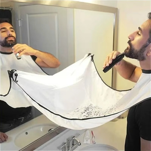 Beard shaving apron - beard, hair