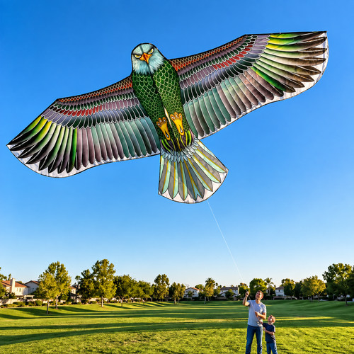 Emulation flying hawk kite - emulation,