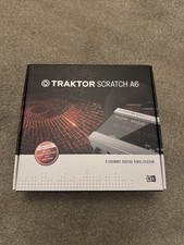 NI Traktor Scratch A6 DJ DVS Audio Interface , 4x Timecode & Box