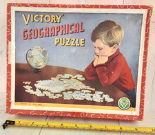 "Victory" geographical jigsaw puzzle, vintage