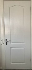 10 x White UPVC Internal Doors with Handles Various Sizes See Discription & Pics