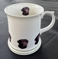 OBJETS D'ART Fine Bone China Mug Chocolate Labrador Mug For Tea Or Coffee. GC
