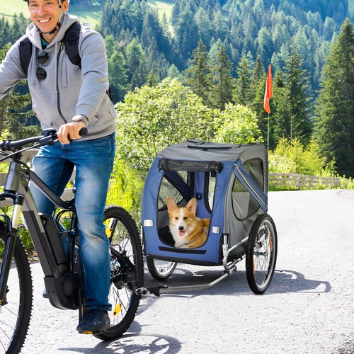 Pet bicycle trailer - trailer, cat