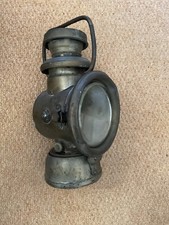 Vintage Old Brass POWELL HAMMER BRMGHAM CAR LIGHT OIL LAMP, England