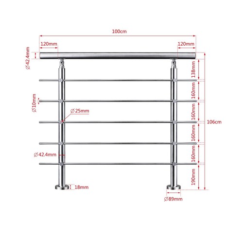 Balustrade stair grab rail