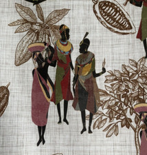 African Lady Print Cotton