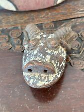 VINTAGE AFRICAN SHEEP GOAT PASSPORT MASK POTTERY -  SHEEP GOAT AFRICAN POTTERY