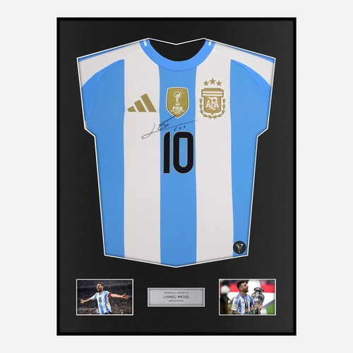 Framed lionel messi signed - framed,