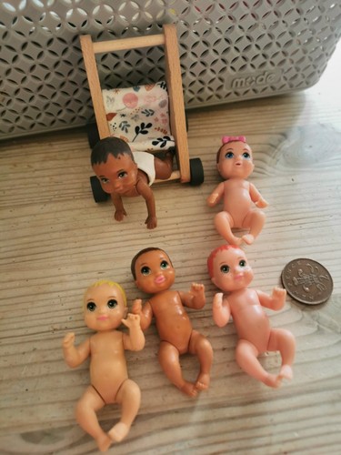 Barbie mini babies - mini, wooden