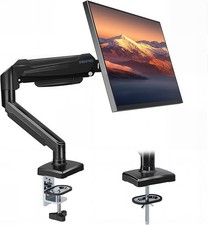 BONTEC Gas Spring Single Monitor Arm 13–32" Adjustable Desk Mount VESA 100mm