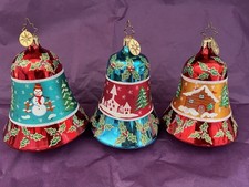 Christopher Radko Complete Set of Fantasia ‘Winter Wonder Bell’ Ornaments *VHTF*