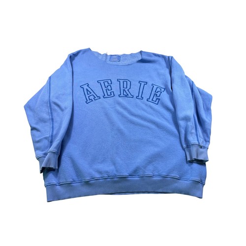 Aerie blue sweatshirt women - blue,