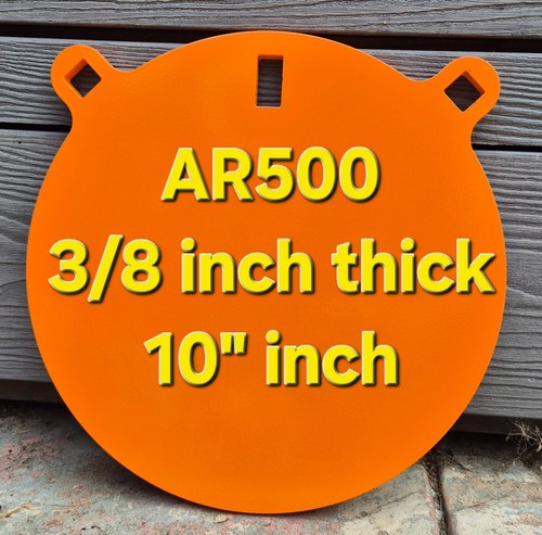 Ar500 steel target gong - steel, 10