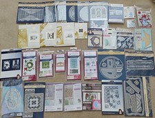 Job Lot Of  33 Metal Cutting Dies - Spellbinders, Tattered Lace, etc