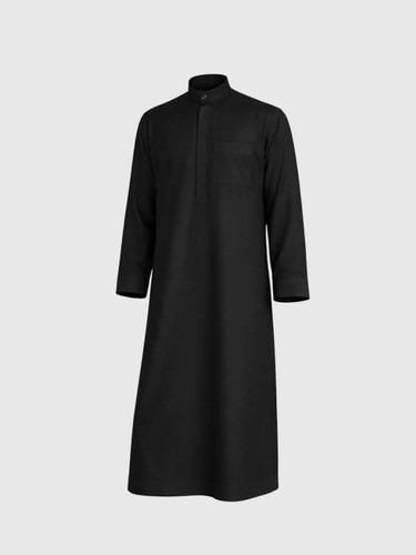 Thobe black with - thobe, zip