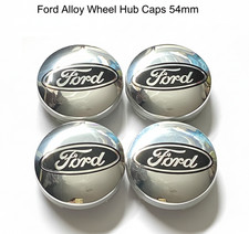 Ford Focus 2015 P Hatch 1.0 EcoBoost with Black Logo Alloy Wheel Centre Cap X 4