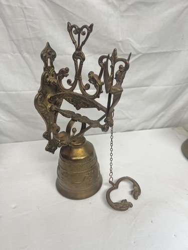 Vtg brass monastery bell - vtg,