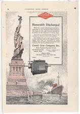 1919 Covert Gear Co. Ad: Statue of Liberty Theme - World War One Commemorative