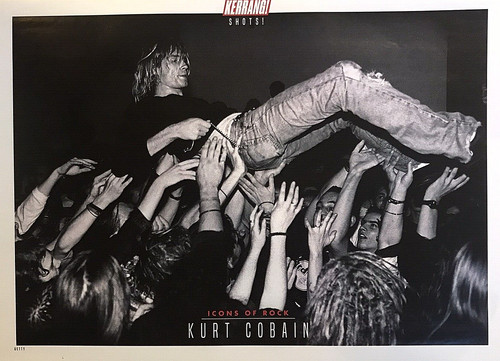 Kurt cobain magazine poster - a4,