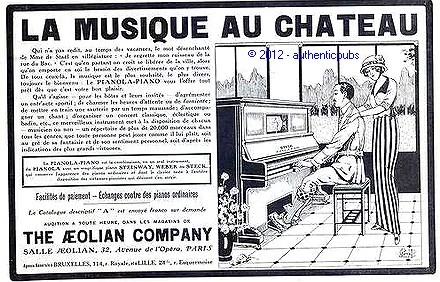 1913 advertisement piano - advertisement, stick
