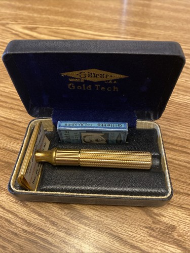 Vintage 1940s gillette gold - gillette,