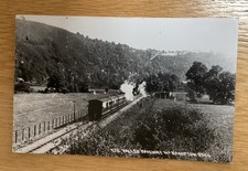 Old Postcard Size Photo Of The Ex Valley Railway, Near Bampton