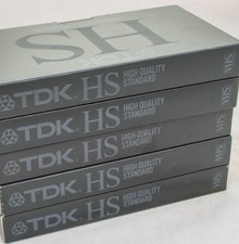 5 x Blank TDK HS High Quality