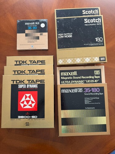 Reel recording tapes - reel-to-reel,