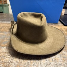 Vintage Akubra Slouch Hat 57 Australian Pure Fur Australia W/strap NO BAND