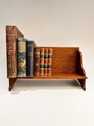 Antique solid oak - large, book