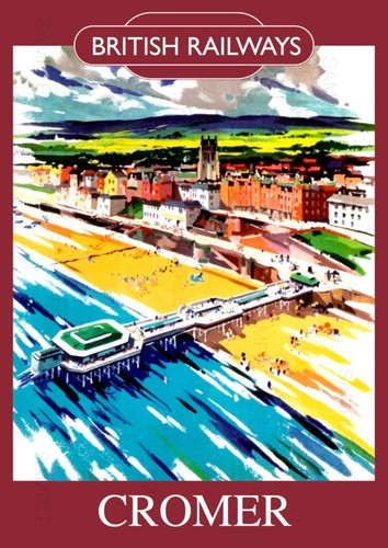 Cromer vintage railway print - cromer,