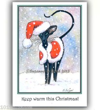 ORIENTAL BLACK CAT ART