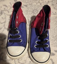 Converse Girls chuck taylor baseball  Trainers pumps kids UK 7 junior VGC