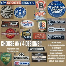 3D Printed Darts Signs/Plaques for Darts/Home Bar - Pick any 4 from 24 designs!