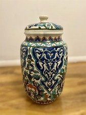 Hand Painted Turkish İznik jar/Vase With Lid