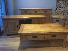 Solid Oak Living Room Set