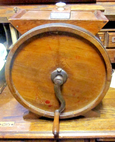 Antique wooden butter churn - antique,