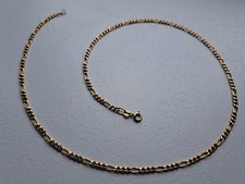 3mm 9ct Yellow Gold Figaro Chain Necklace (3.51g)