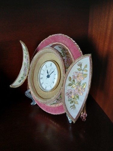 Hand made faberge egg clock - faberge,