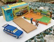 ALL ORIGINAL CORGI 440 FORD CONSUL CORTINA SUPER ESTATE, GOLFER, CADDIE, TROLLEY
