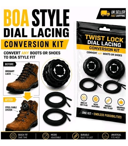 Tie dial lacing conversion - lacing,